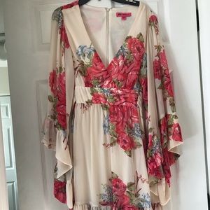 Betsey Johnson Ruffle Sleeve Dress